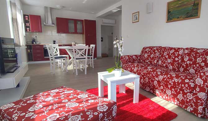 Red Küche Wohnzimmer