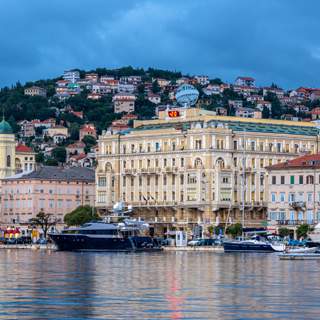 Blick auf den Hafen von Rijeka